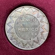 1965 Banco de Mexico Silver Medal