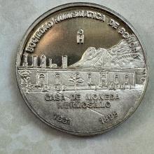 1990 Numismatic Society of Sonora Silver Medal