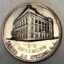 Mexico 50th Anniversary Bank of Mexico Silver Medal