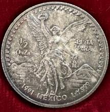1991 Mexico 1/2 Oz. Libertad Coin