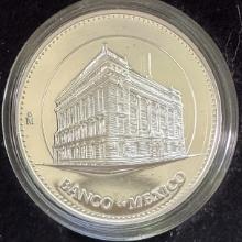 1995 Banco de Mexico Silver Medal Encapsulated Proof