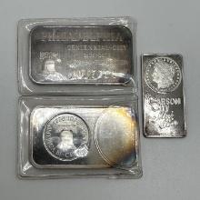Lot of 3 Silver Bars