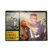 1962 Topps #1 Johnny Unitas Baltimore Colts Football Card