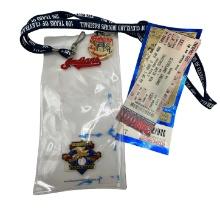 2001 Cleveland Indians Opening Day Tickets and Pin