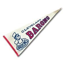 Rare Cleveland Barons Full Size Pennant 1976-1978