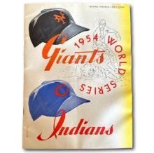 1954 World Series Giants vs Indians Official Program  - Scored
