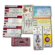 Assorted Chicago Cubs Ticket Stubs 1996-2005