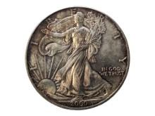 2000 Ameeican Silver Eagle - TONED!