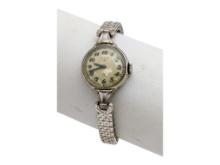 10K Rolled Gold Plate Bezel Vintage Ladies Elgin Watch