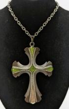 Limited Edition 1976 Sarah Coventry Large Cross Necklace