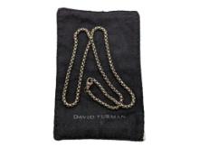 FEATURE Sterling Silver David Yurman Men's Box Chain Necklace
