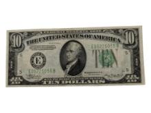 1934A $10 Bill - Green Seal