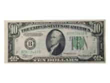 1934A $10 Bill - Green Seal - ERROR