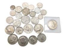 Lot of 25 Mixed US Coins - Kennedys, Susan Bs, etc. - $9.85 Face Value