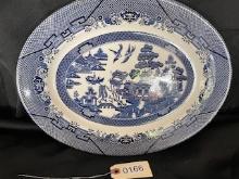 Churchill Blue Willow Platter, made in England