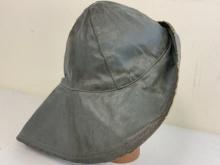 WWII GERMAN NAVY KRIEGSMARINE U-BOAT GRAY FOUL WEATHER PROTECTIVE HAT