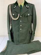 GERMANY THIRD REICH FORESTRY OFFICER DRESS UNIFORM WITH PANTS 1937 DATED