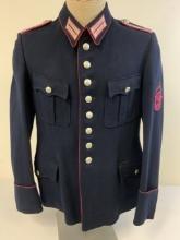 GERMANY THIRD REICH FIRE PROTECTION POLICE UNIFORM TUNIC ZWEIBRUCKEN