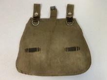 WWII GERMAN MILITARY FIELD GREEN CANVAS BREAD BAG