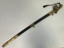 ANTIQUE UK BRITISH NAVY OFFICER SWORD