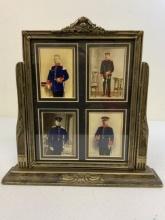 ANTIQUE IMPERIAL GERMAN MILITARY SERVICE MEMORIAL FRAMED PICTURE