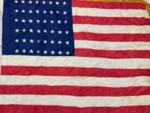 USA VINTAGE WWII ERA 48 STAR AMERICAN FLAG