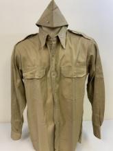 WWII US NAVY OFFICER UNIFORM SHIRT AND CAP