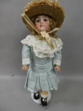 c1920 Made in Germany 8 Bisque Head & Composition Body Doll