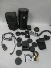 Lot Assorted Nikon Camera Accessories Battery & Charges Cases Lens Caps etc