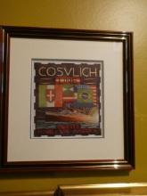 Cosulich Line Italy Trieste Norde SVD America Framed Advertisement
