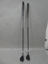 Pair Orlimar Hip Ti Stainless 25 Degree 5 & 10 Degree 3 Driver Gold Clubs Men's Right Hand
