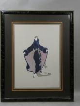 1994 Large Erte Faubourg St. Honore Print