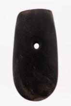 *Sale Highlight* A 3- 7/8" Black Slate Keyhole Pendant