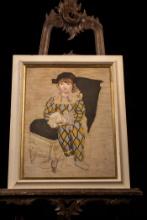 Paul as Harlequin by Picasso, Framed Print