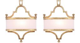 Portobello Road Collection Wall Sconce With Gold Finish- A Pair