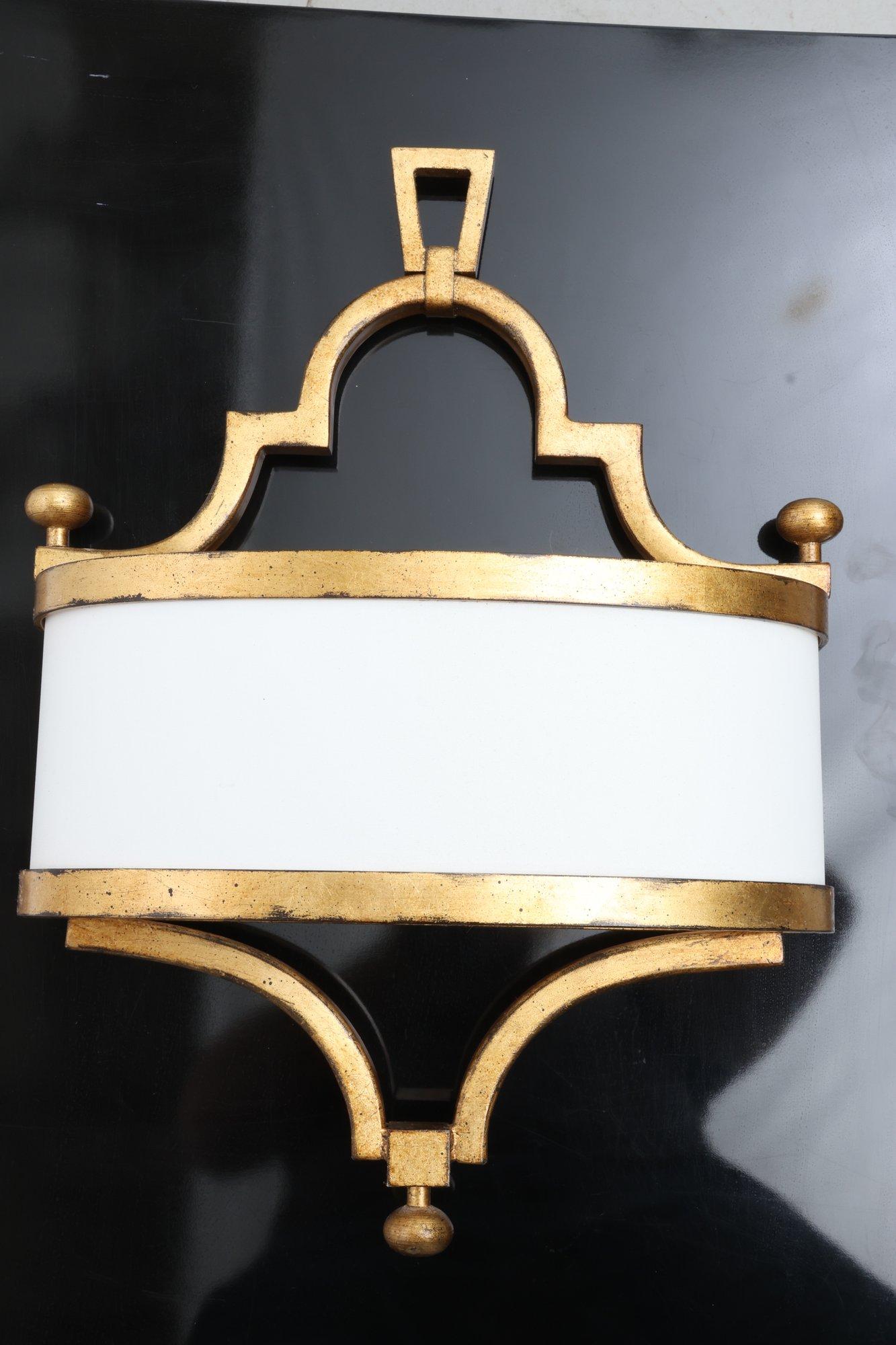 Portobello Road Collection Wall Sconce With Gold Finish- A Pair