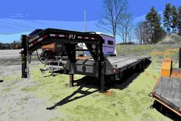 30 foot PJ 22000 power dovetail equipment trailer