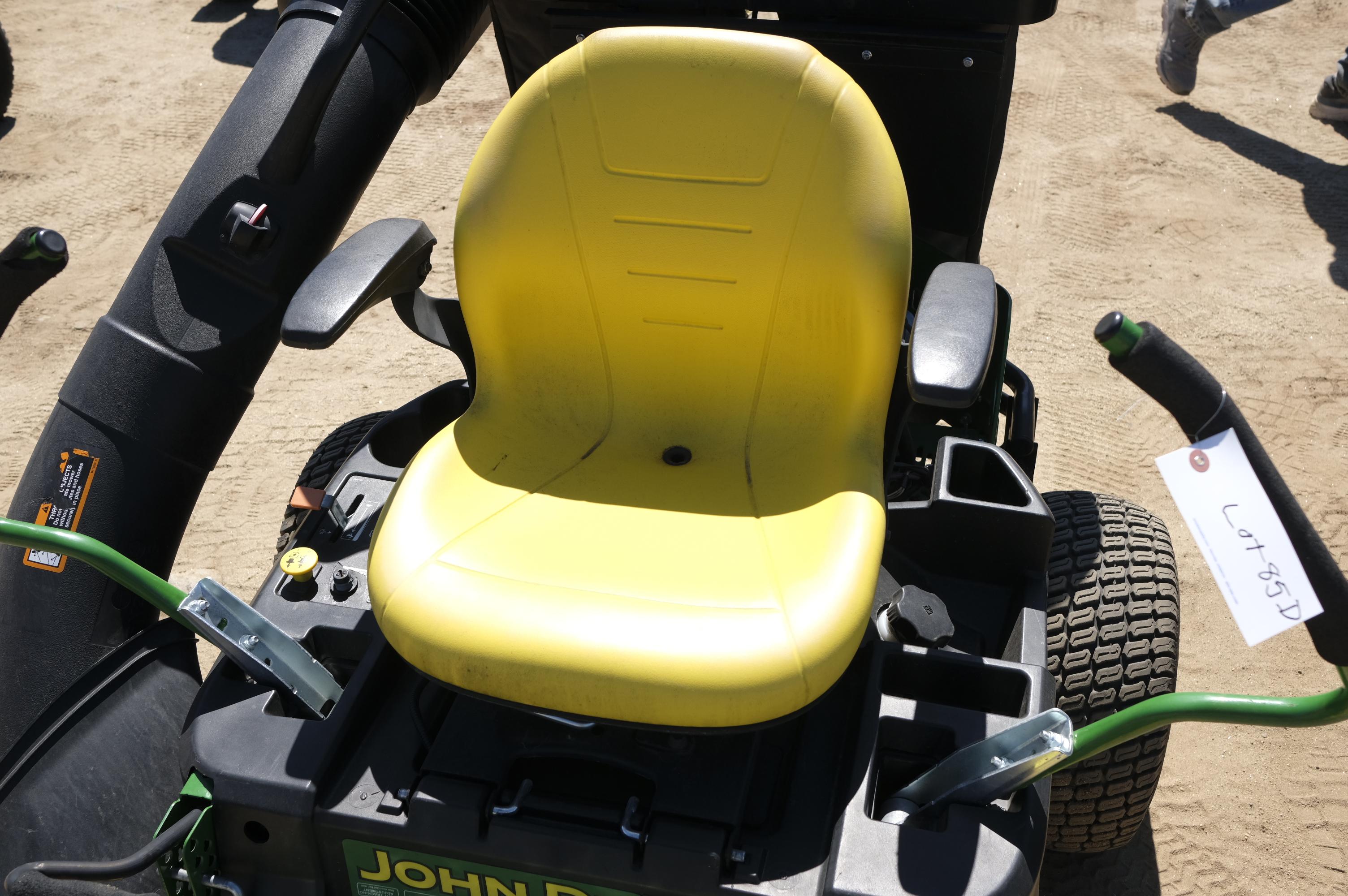 John Deere Z345R zero turn mower with bagger