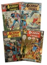 Lot of 4 | Rare Vintage DCs Action Comics | Comic Book Collection