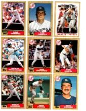 1987, 88,89 Topps Baseball NY Yankees