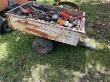 Lawn Cart with Contents