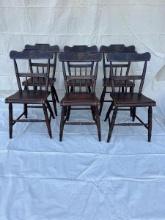 Set of Painted Antique Fancy Chairs