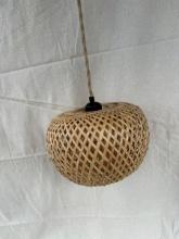 MCM Style Modern Wicker Hanging Lamp