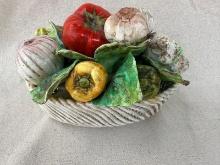 Italian Ceramic Fruit Basket