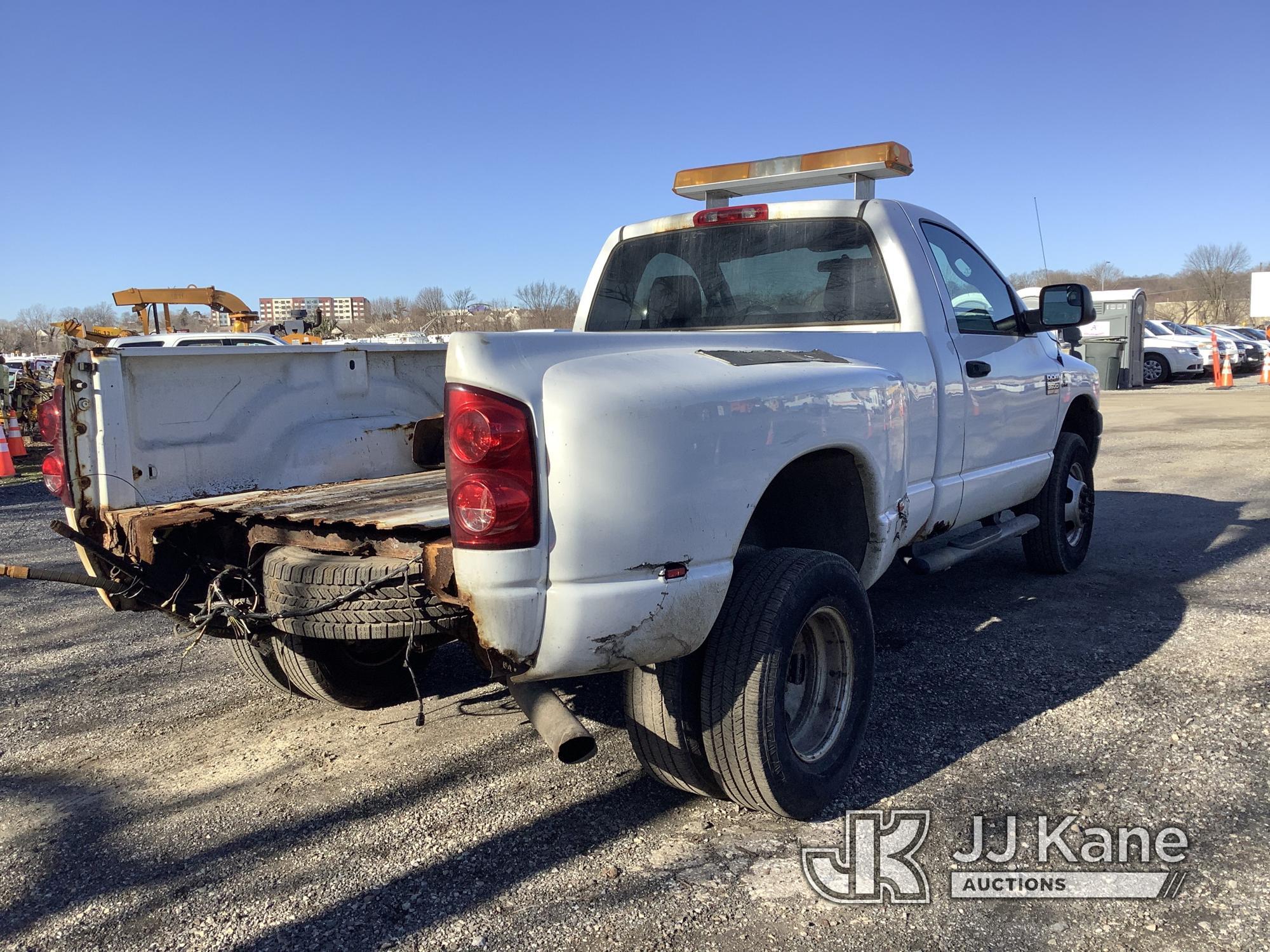 (Plymouth Meeting, PA) 2009 Dodge RAM 3500 4x4 Dual Wheel Pickup Truck Runs & Moves, Body & Rust Dam