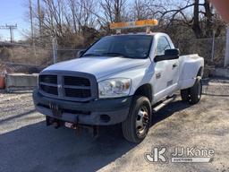 (Plymouth Meeting, PA) 2009 Dodge RAM 3500 4x4 Dual Wheel Pickup Truck Runs & Moves, Body & Rust Dam