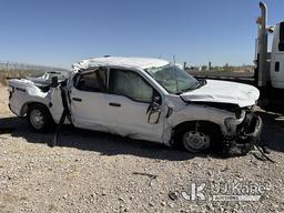 (El Paso, TX) 2022 Ford F150 4x4 Crew-Cab Pickup Truck Wrecked, Not Running Or Moving, Air Bags Depl