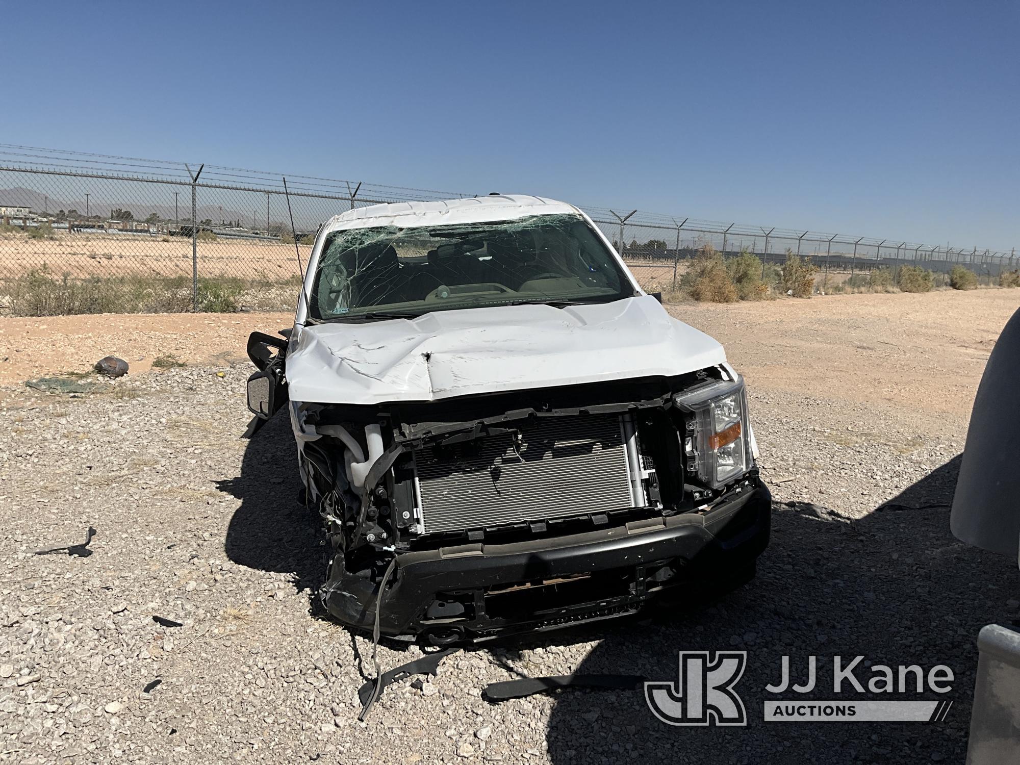 (El Paso, TX) 2022 Ford F150 4x4 Crew-Cab Pickup Truck Wrecked, Not Running Or Moving, Air Bags Depl