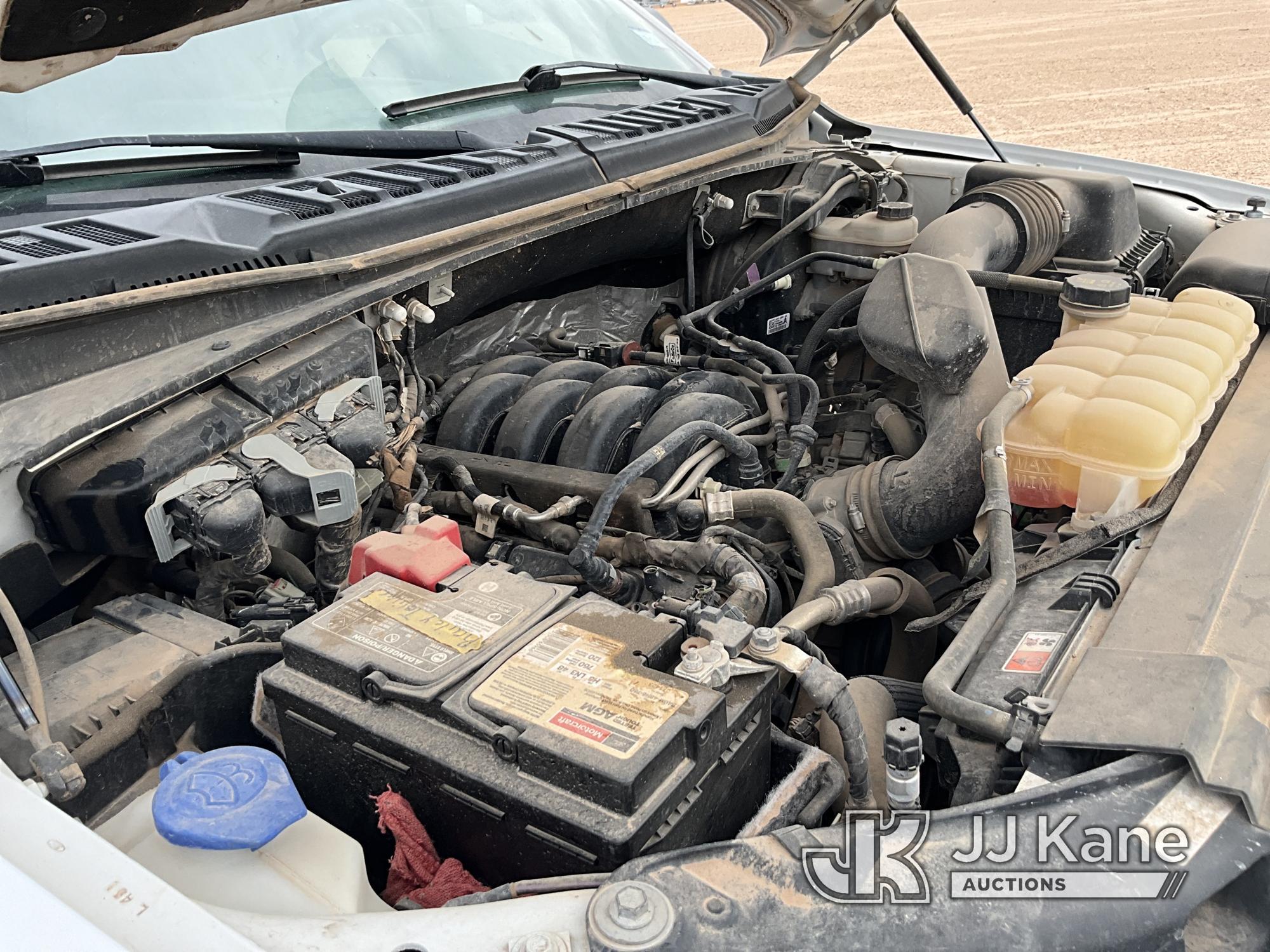(Midland, TX) 2018 Ford King Ranch F150 4x4 Crew-Cab Pickup Truck Runs & Moves) (Hail Damage, Engine