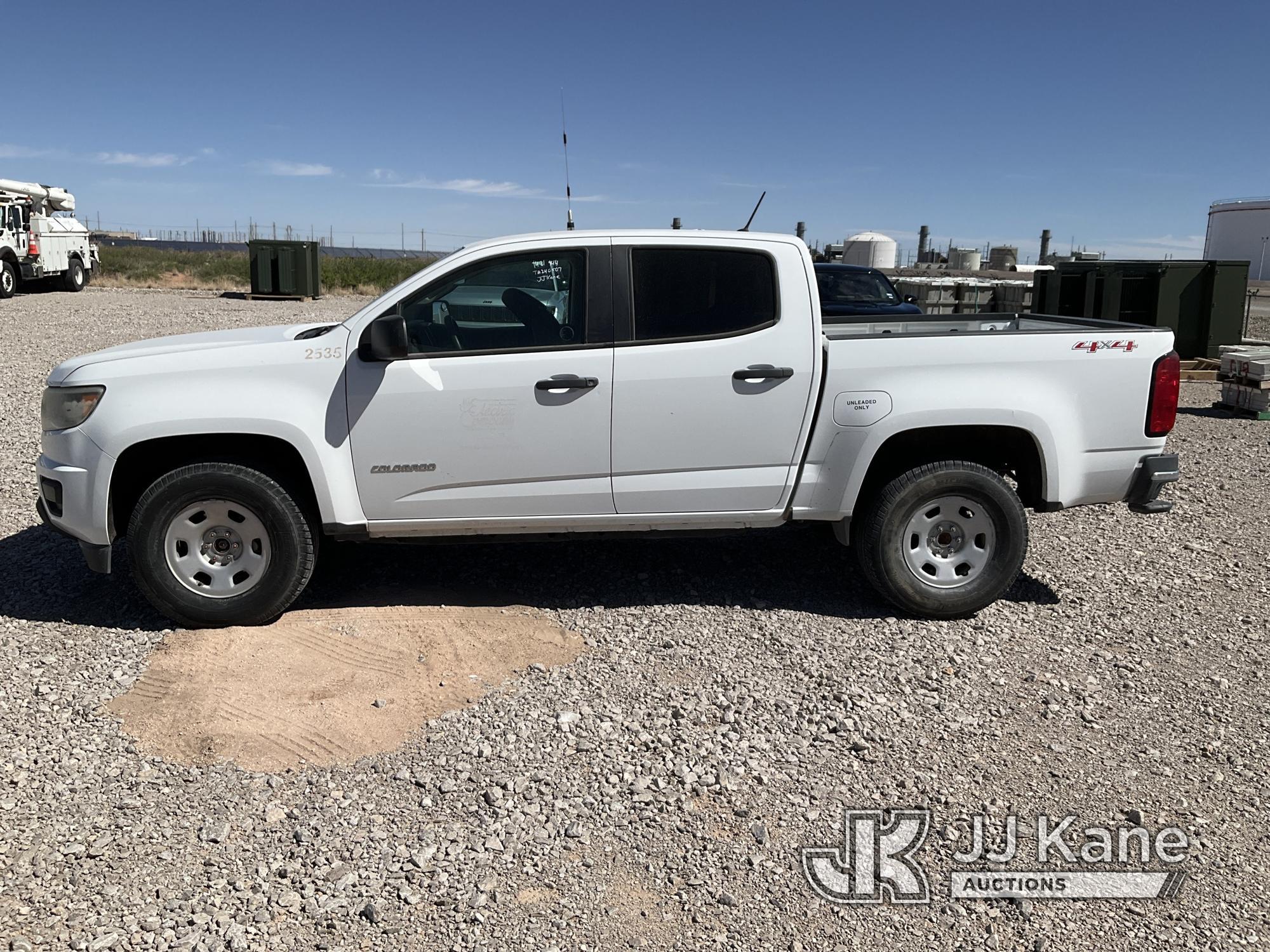 (El Paso, TX) 2015 Chevrolet Colorado 4x4 Crew-Cab Pickup Truck Runs & Moves) (Jump To Start